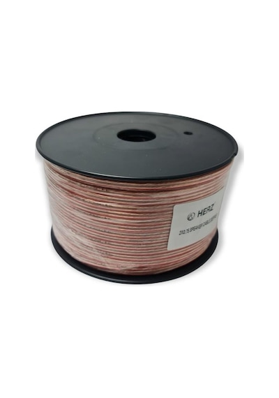 Herz 2X0.75Mm Hoparlör Kablosu 100Metre Şeffaf