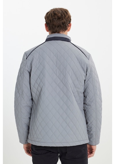 AC&Co / Altınyıldız Classics Erkek Grı Standart Fit Normal Kesim Dik Yaka Kapitone Desenli Çıtçıtlı Yan Cepli Overcoat Gri AC&Co / Altınyıldız Classics Erkek Grı Standart Fit Normal Kesim Dik Yaka Kapitone Desenli Çıtçıtlı Yan Cepli Overcoat Gri