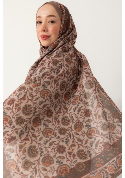 Mimiyum Soft Şal-çini Desenli - Model 3 Çok Renkli