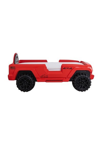 Arabalı Yatak, Jeep Arabalı Yatak - Kırmızı Arabalı Yatak, Jeep Arabalı Yatak - Kırmızı