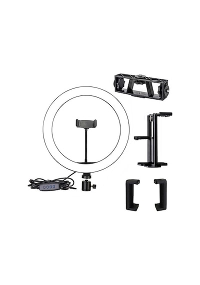 Zore M-2603 10" Işıklı Telefon Tutucu Ring Light + 210 CM Tripod