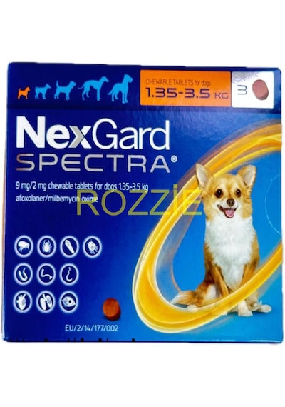 Nexgardd Spectra 1.35-3.5 Kg- 3 Tablet Skt:2027