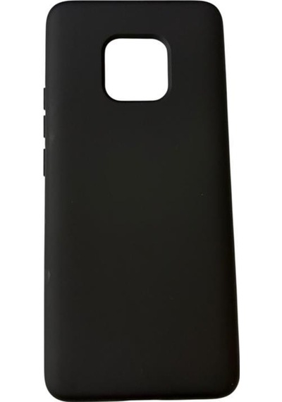 Mate 20 Pro İle Uyumlu Cappy Silikon Kılıf Siyah Siyah