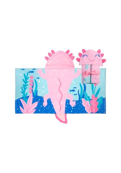 Stephen Joseph Kız Çocuk Plaj Havlusu Axolotl Pembe Sj100483 0 - 24 Ay