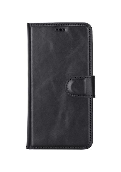 Samsung Galaxy S22 Uyumlu Deri Cüzdanlı Kılıf MWWN RST1 Siyah