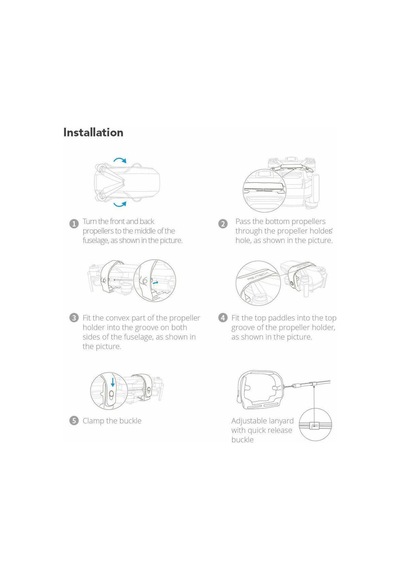 DJI Mavic Mini Pervane Sabitleyici Ayarlanabilir İp Kordon