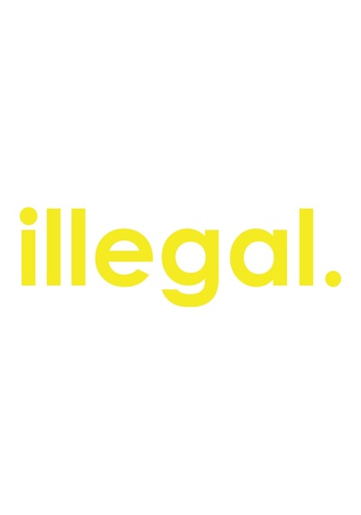 İllegal Araba Sticker 17x17 Cm Sarı