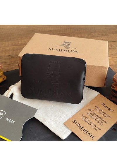 Sumerian Leather Craft Deri Cüzdan Kartlık