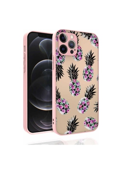 Apple Uyumlu iPhone 12 Pro Kılıf Desenli Kamera Korumalı Parlak Zore Nora Kapak NO1