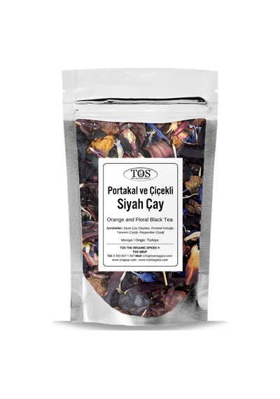 Tos The Organic Spices Portakal ve Çiçekli Siyah Çay 100 G