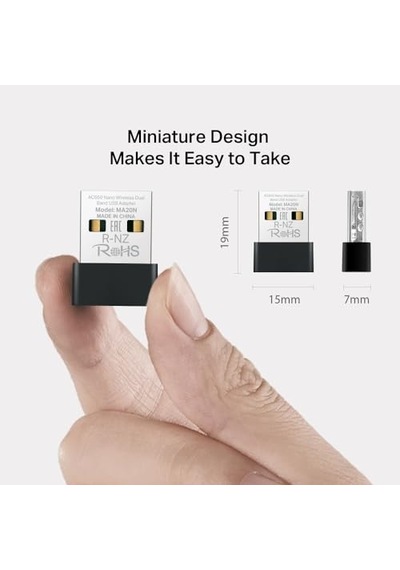 Mercusys Ma20n, Ac650 Mbps Kablosuz Dual-band Nano Usb Adaptör