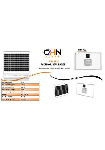 Chn12w12v Güneş Paneli