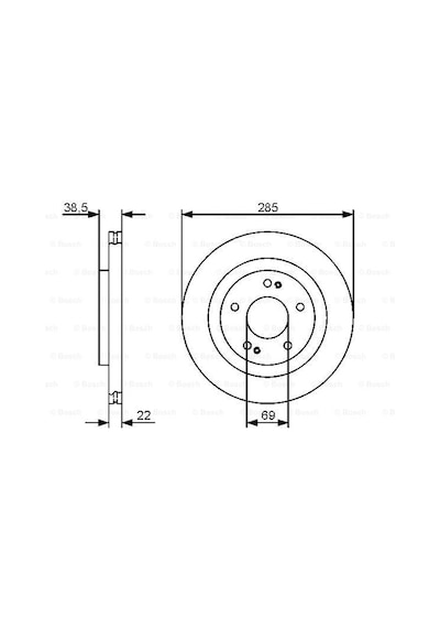 Mitsubishi Pajero Pinin 1.8 2001-2006 Bosch Ön Disk 2 Adet