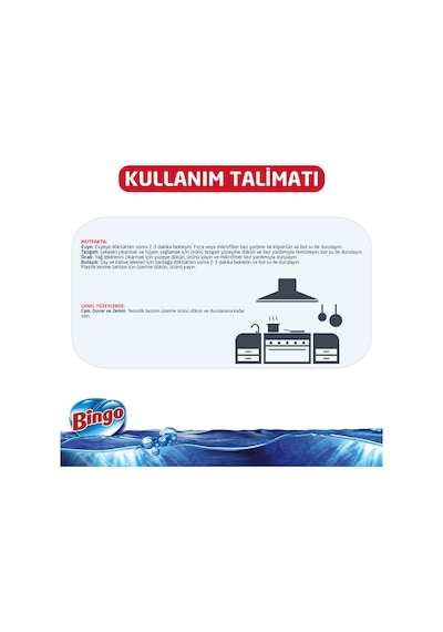Bingo Oksijen Limon Kokulu Ekonomi Paket Çamaşır Suyu 6 x 750 ML