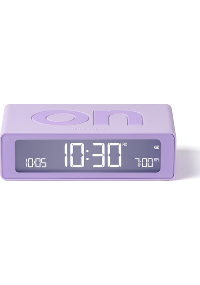 Lexon Flip Klasik Şarj Edilebilir Alarm Saat Lila