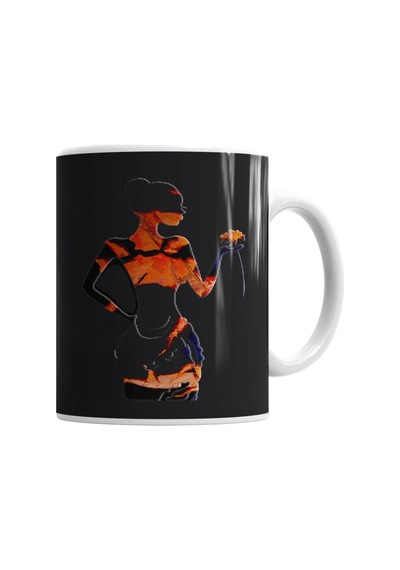 Blacklight Woman Kupa Bardak Porselen Karışık