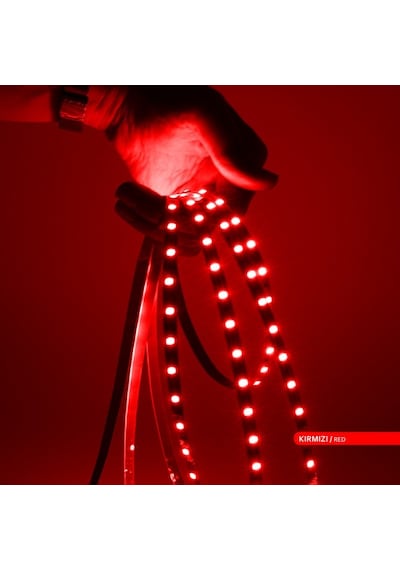 ACK Şerit LED 60 Led'li Kırmızı Işık 7W 5 Metre AS01-00804