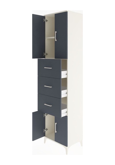 Hyperion Dolap 2 Raflı 3 Çekmeceli 4 Kapaklı 60x44x243 Aytaşı... Aytaşı