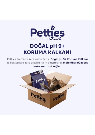Petties Aktif Karbonlu Kedi Kumu 10 Lt