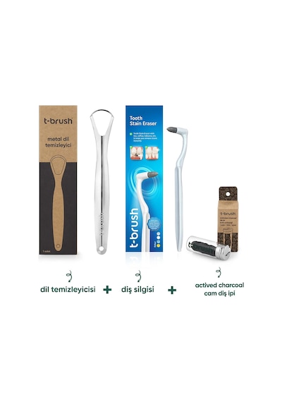 Tbrush Deep Clean - 3'Lü Ağız Bakım Seti