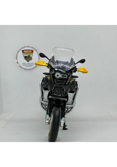 Bmw R1250 Gs 1:12 Diecast Maket Motor Sarı Siyah Metal Model Motosiklet