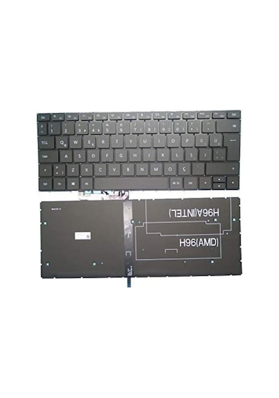 Huawei Uyumlu Matebook 13 Intel 2020 Notebook Klavye / Siyah - Tr - 545420217