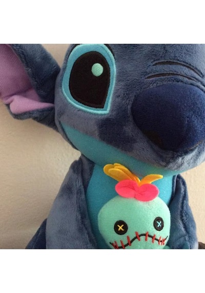 Stitch 25cm Elinde Bebeği Ile Beraber Peluş Oyuncak Disney Kawaii 25 Cm 1 Yaş Hayır Mavi Ha