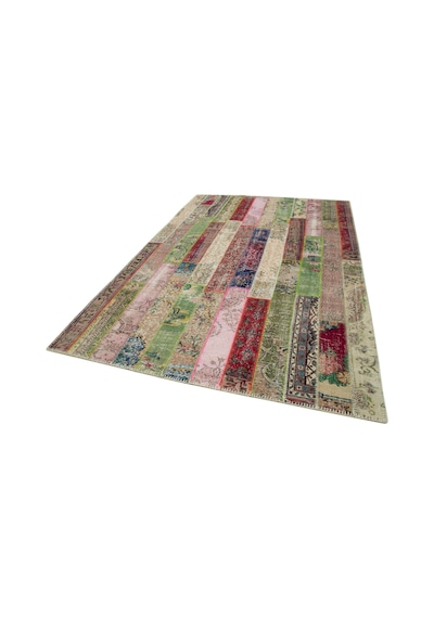 Bespoky Patchwork Modern Çok Renkli Salon Halısı El Dokuma 30991