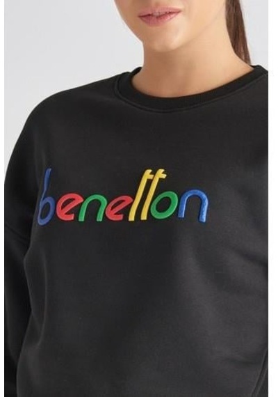 United Colors of Benetton Benetton Bnt-w100-t Kadın Sweat Bnt-w100-t-r1534 Siyah