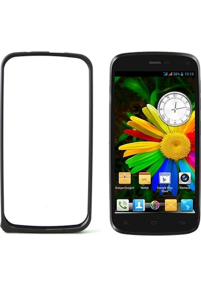 General Mobile Discovery E3 Bumper Çerçeve Kılıf Siyah