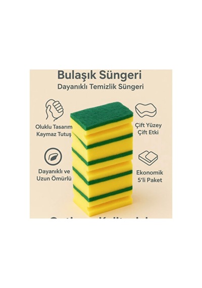 Oluklu Bulaşık Süngeri 10 Adet - 930451997