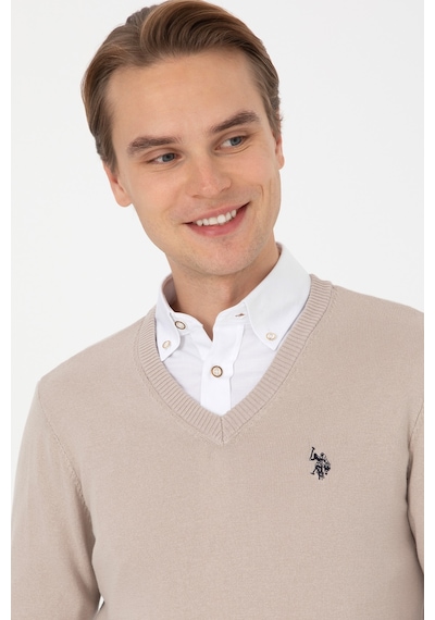 U.s. Polo Assn. Erkek Taş Kazak /triko 50313662-vr049 Tas