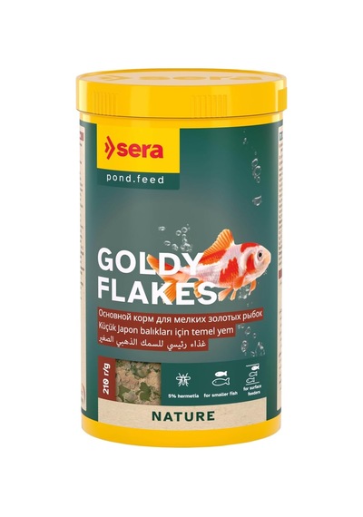 Goldy Flakes Pul Japon Balık Yemi 1000 Ml 210 Gr