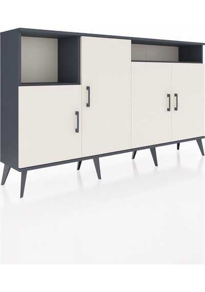Arges Konsol 5 Raflı 4 Kapaklı 176x30x99 Antrasit-aytaşı/antrasit Aytası/antrasıt - Antrasıt Arges Konsol 5 Raflı 4 Kapaklı 176x30x99 Antrasit-aytaşı/antrasit Aytası/antrasıt - Antrasıt