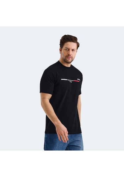 Slazenger BANDIT Erkek Siyah Tişört Slazenger BANDIT Erkek Siyah Tişört