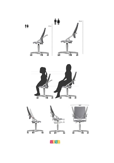 Creo Mobili Yükseklik Ve Sırt Ayarlı Sirius Çalışma Sandalyesi Ofis Ve Bilgisayar Koltuğu Sarı/sarı Gri Creo Mobili Yükseklik Ve Sırt Ayarlı Sirius Çalışma Sandalyesi Ofis Ve Bilgisayar Koltuğu Sarı/sarı Gri
