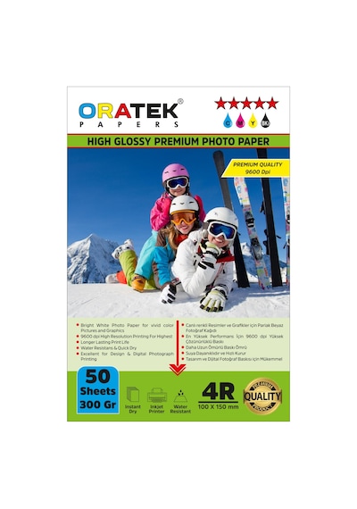 Epson Yazıcılar İçin Evertday Premium Parlak 10 x 15 CM Fotoğraf Kağıdı 300 G 50 Adet