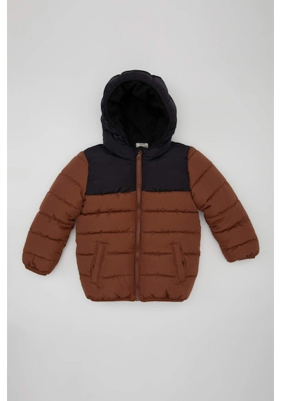 Defacto Erkek Bebek Su İtici Polar Astarlı Blok Renk Desenli Kapüşonlu Şişme Mont A2215A524AUBN349 Kahve Defacto Erkek Bebek Su İtici Polar Astarlı Blok Renk Desenli Kapüşonlu Şişme Mont A2215A524AUBN349 Kahve