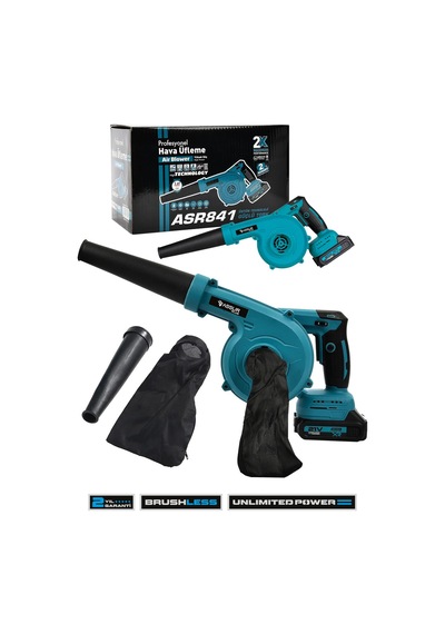 Assur Plus ASR841 21v Şarjlı Kompresör Hava Üfleme Makinesi Mavi