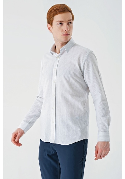 İmza Koyu Mavi Uzun Kollu Çizgili Biritli Yaka Pamuklu Likralı Casual Slim Fit Dar Kesim Gömlek 1004240233-koyu Mavi Koyu Mavi İmza Koyu Mavi Uzun Kollu Çizgili Biritli Yaka Pamuklu Likralı Casual Slim Fit Dar Kesim Gömlek 1004240233-koyu Mavi Koyu Mavi