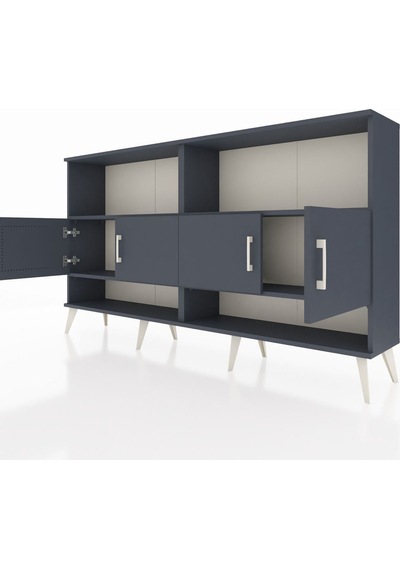 Arges Konsol 4 Raflı 4 Kapaklı 176x30x99 Antrasit-antrasit Antrasit-antrasit Arges Konsol 4 Raflı 4 Kapaklı 176x30x99 Antrasit-antrasit Antrasit-antrasit