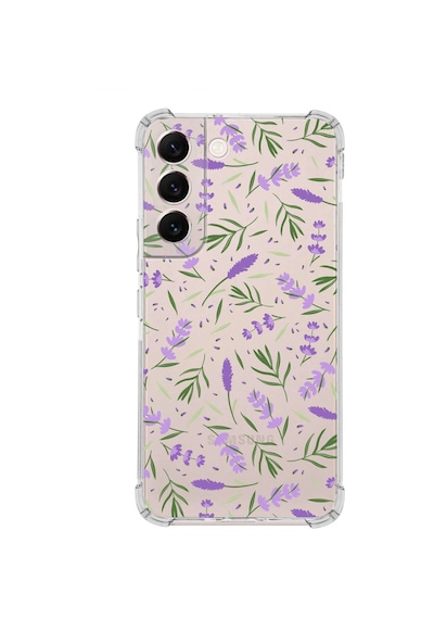 Prinrify Samsung Galaxy S22 Plus Uyumlu Water Color 3 Baskılı Şeffaf Köşe Korumalı Antişok Kılıf