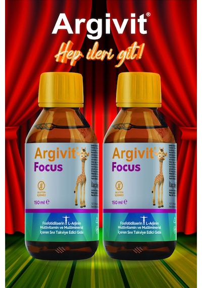 Focus Fosfotidilserin, L-arjinin, Multivitamin Ve Multimineral Içeren Şurup 2 Li Paket 150 Ml