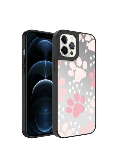 Apple Uyumlu iPhone 12 Pro Max Kılıf Aynalı Desenli Kamera Korumalı Parlak Zore Mirror Kapak Pati