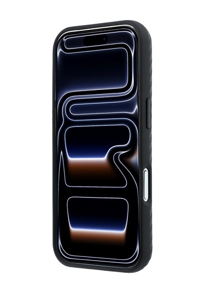 Apple iPhone Uyumlu 18 Pro Max Kılıf Bmw Lisanslı M-safeli Karbon Fiber Ve Metal Logolu Pu Deri Kapak Siyah