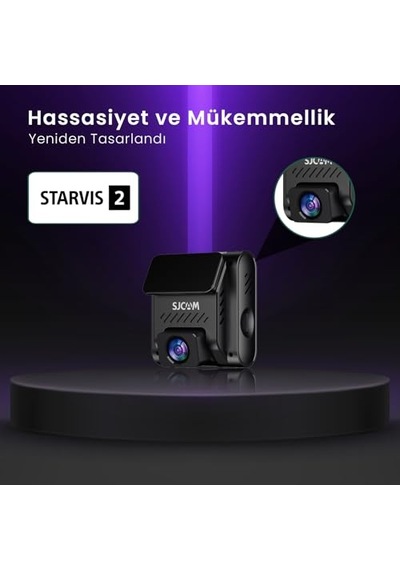 M60 4k Hdr Sony Starvis 2 Sensörlü Wifi Gps'li Araç Kamerası