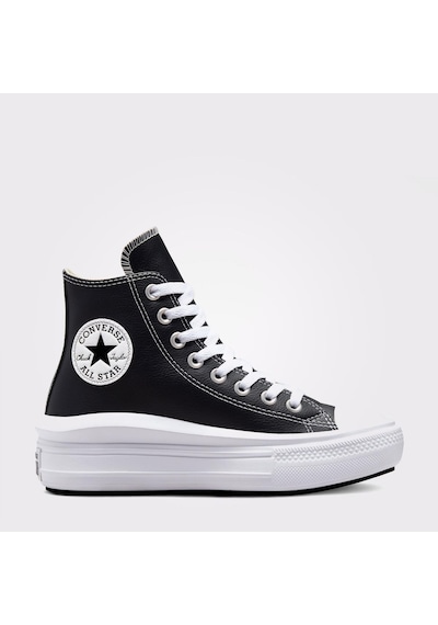 Converse Chuck Taylor All Star Move Platform Leather Spor Ayakkabı Siyah Converse Chuck Taylor All Star Move Platform Leather Spor Ayakkabı Siyah