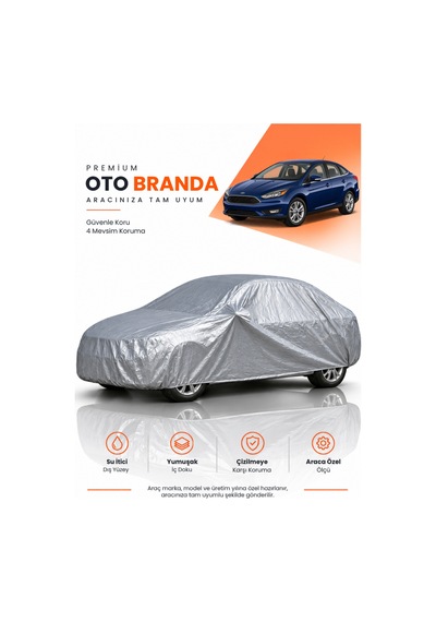 Ford Focus 4 2018-2022 Sedan Uyumlu Araba Brandası Oto Branda Araba Örtüsü Araç Çadırı