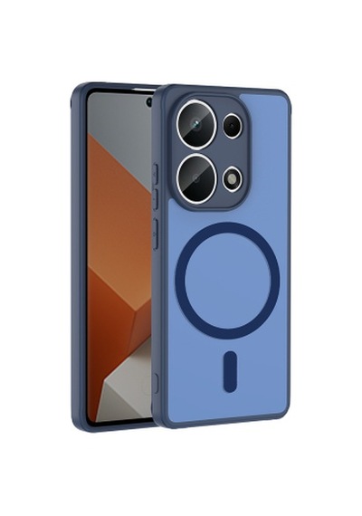 Xiaomi Redmi Note 13 Pro 4g Kılıf M-safe Şarj Özellikli Zore Babet Kapak Xiaomi Redmi Note 13 Pro 4g Zore - Lacivert