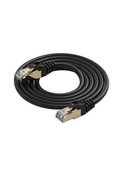 Cat7 Ethernet Kablosu 1 Metre 10 Gbps 600 Mhz Metal Zırhlı
